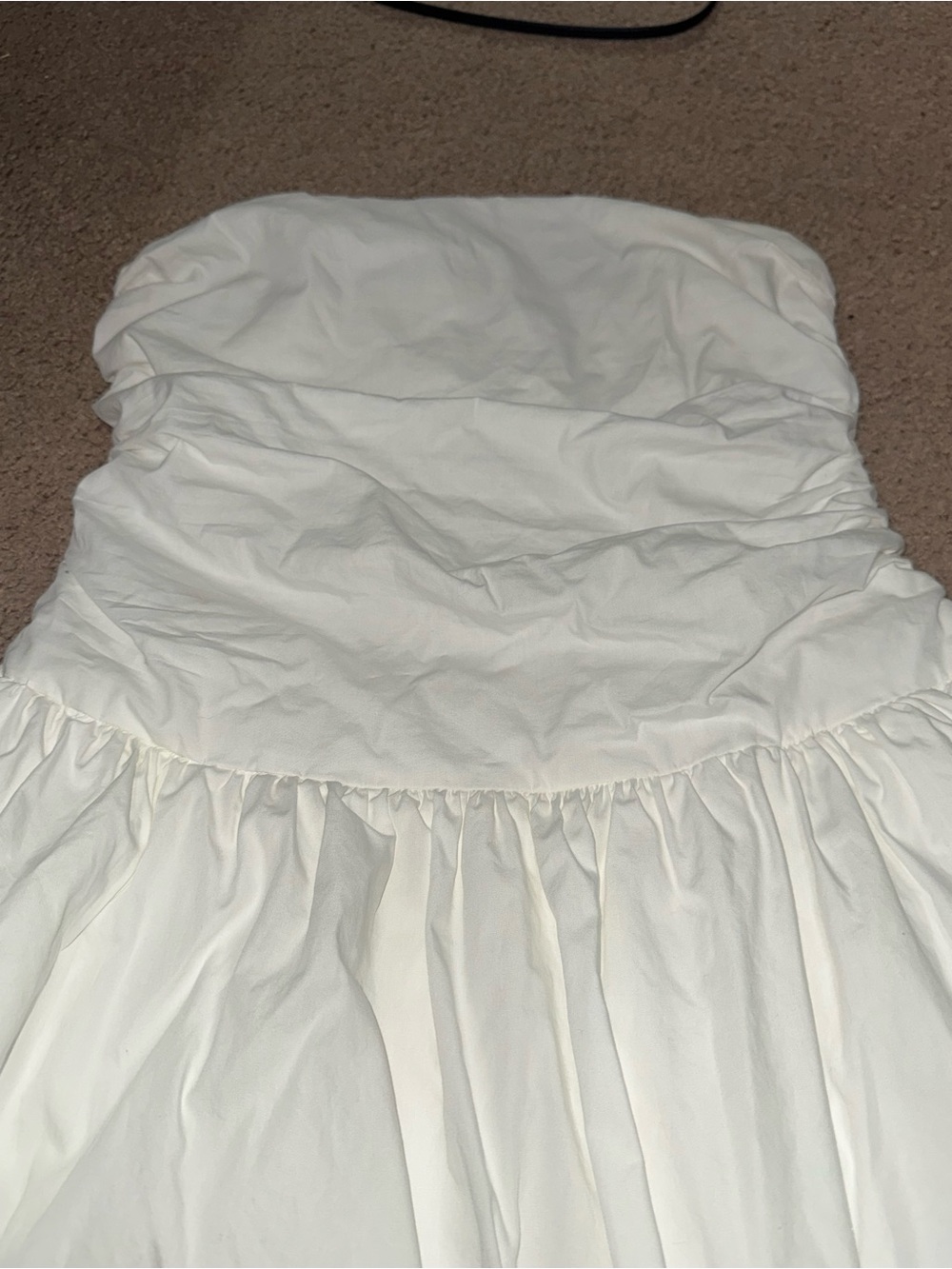 Strapless White Sundress - Flared Skirt- Band of the Free - Picture 3 of 8